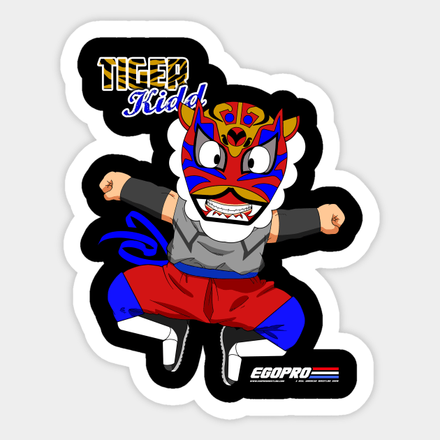 Tiger Kid - Anime Style Body Sticker by egoprowrestling